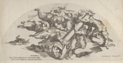 Group from the Last Judgment, Angels Carrying the Column of the Flagellation by Domenico del Barbiere