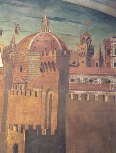 Florence Cathedral (detail) by Domenico di Michelino