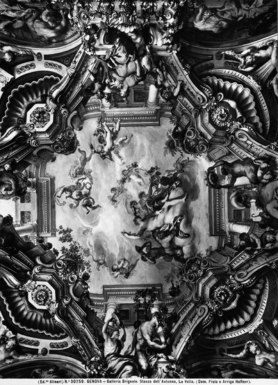 Ceiling in the Autumn Room, Brignole Gallery by Domenico the Elder Piola
