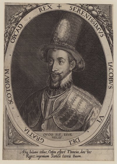 King James VI of Scotland (engraving) by Dominicus or Custodis Custos