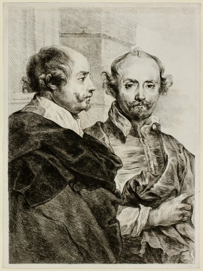 Two Portraits of a Man in Half-Length by Dominique Vivant Denon