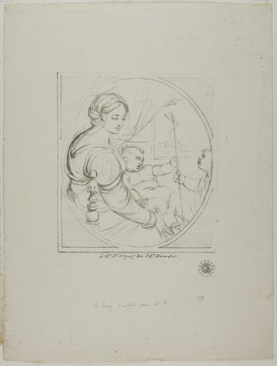 Virgin in a Chair by Dominique Vivant Denon