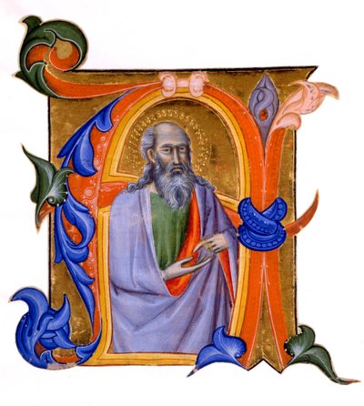 Illuminated Initial A by Don Silvestro dei Gherarducci