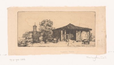 A Tuscan Farm by Donald Shaw MacLaughlan (signed by artist)
