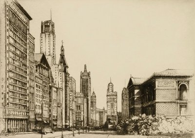 Chicago, Michigan Avenue No. 1 by Donald Shaw MacLaughlan