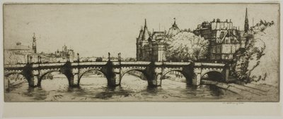 The Pont Neuf, Paris by Donald Shaw MacLaughlan