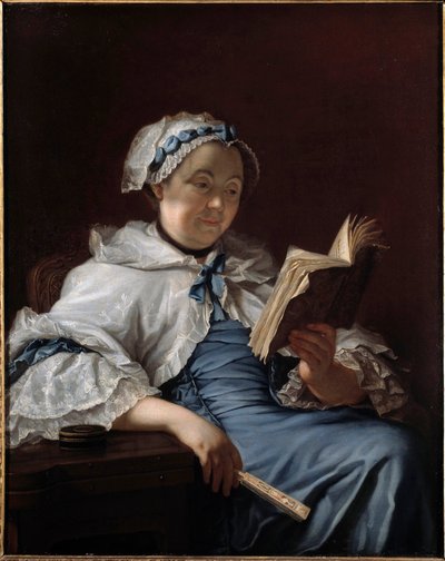 Portrait of Madame Nonotte (Painting by Donat Nonotte) by Donat Nonotte