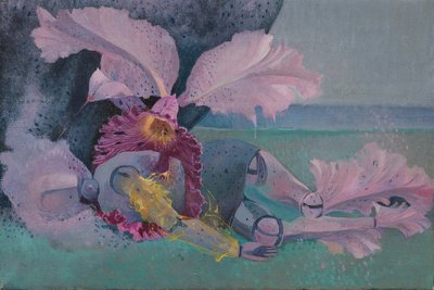 Metamorphosis, Mannequin and orchid by Donatella Merlo