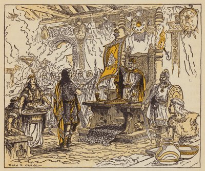 The King Rewarding Beowulf by Donn P. Crane