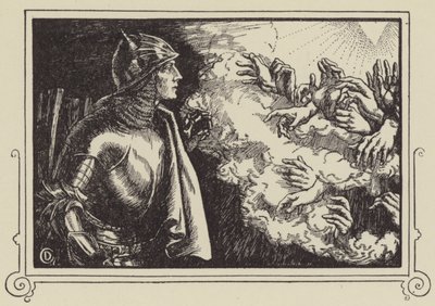 How Sir Launcelot saw the Holy Grail by Dora Curtis