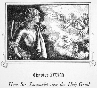 How Sir Launcelot Saw the Holy Grail, 1905 by Dora Curtis