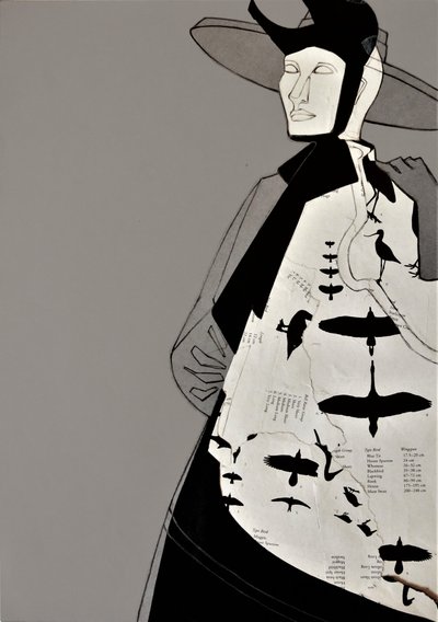 Avian Fashion Silhouette by Doris Schmitz
