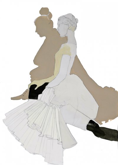 Elegant Dancer Silhouette by Doris Schmitz