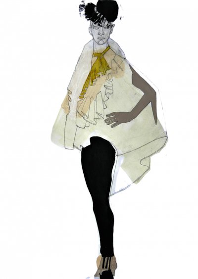 Elegant Fashion Illustration by Doris Schmitz
