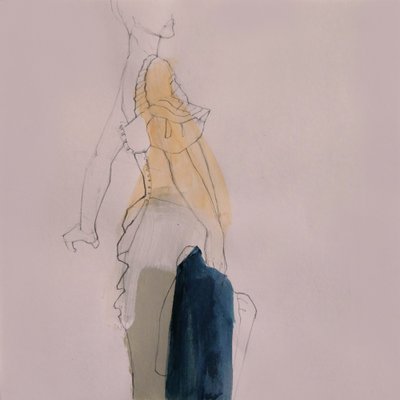 Elegant Fashion Sketch by Doris Schmitz