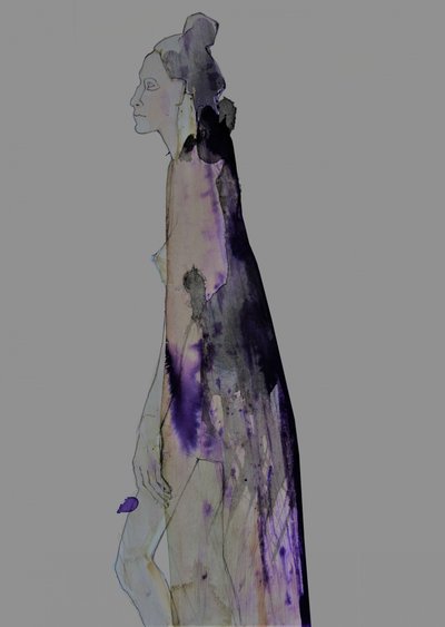 Ethereal Woman Profile by Doris Schmitz