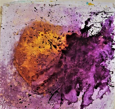 Golden Purple Explosion by Doris Schmitz