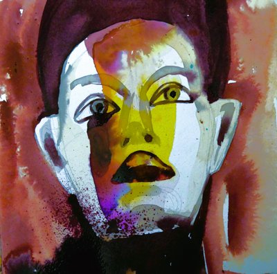 Intense Abstract Face by Doris Schmitz