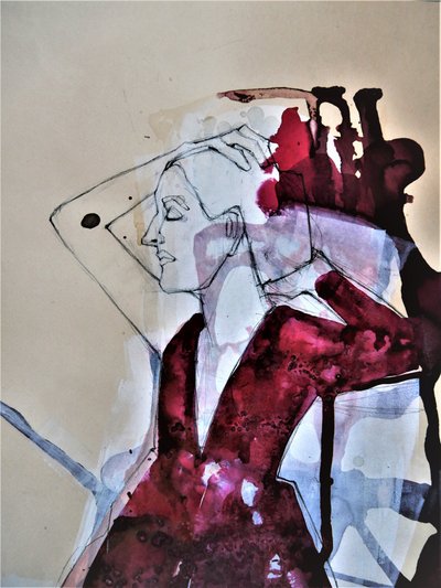 Lady in Red by Doris Schmitz