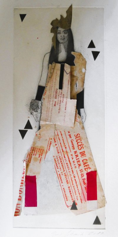 Vintage Fashion Collage by Doris Schmitz