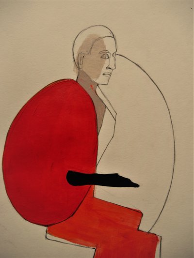 Woman In Red by Doris Schmitz