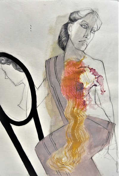 Woman With Inner Fire by Doris Schmitz
