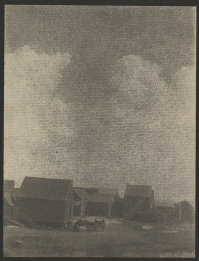 Farm Buildings with Horse & Cart by Doris Ulmann