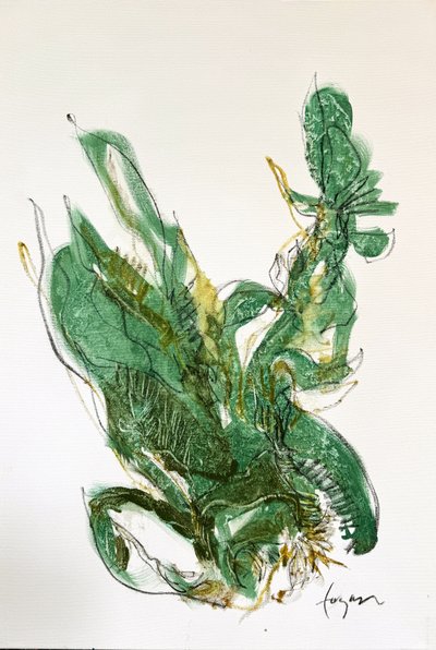 Abstract Botanical Flow by Dorothy Fagan