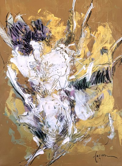 Golden Floral Bloom by Dorothy Fagan