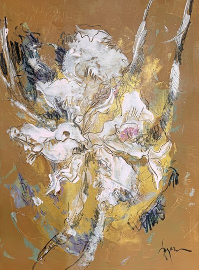 Luminous White Bloom by Dorothy Fagan