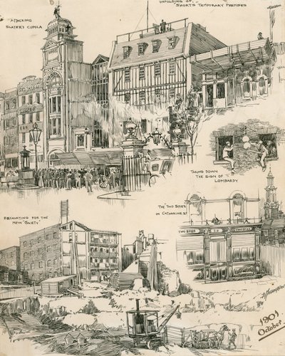 Sketches of London from October 1901 by Douglas Macpherson