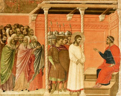 Christ Before Pilate, Detail of Tile from Episodes from Christ