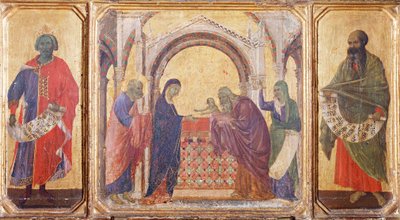 Solomon, Presentation at the Temple and the Prophet Malachi (Detail) by Duccio di Buoninsegna