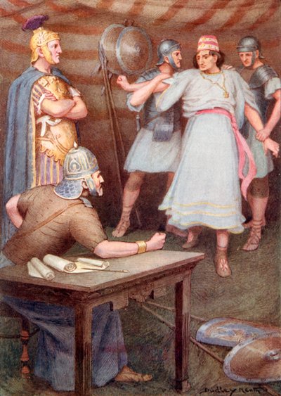 Jugurtha Came to the Tent of His Father-in-Law Unarmed by Dudley (after) Hardy