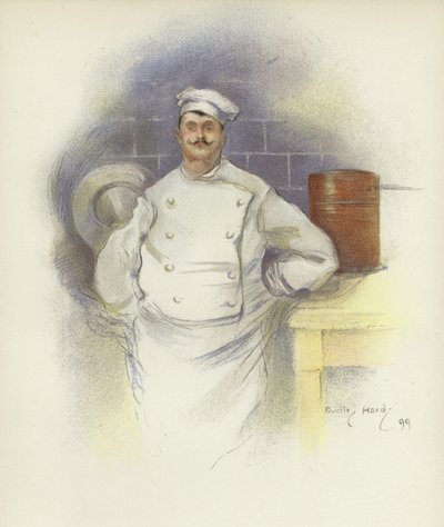 Head Chef at the Savoy Hotel by Dudley Hardy