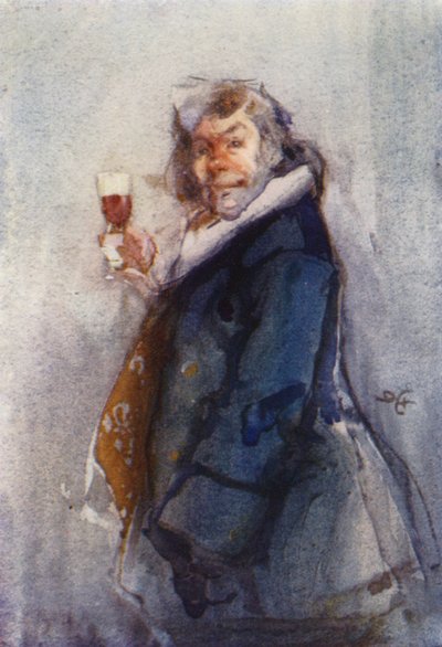 The Toper, Time Sketch, London Sketch Club by Dudley Hardy