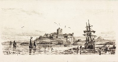 Dutch Schooner Stranded at Bamburgh by Duncan F. McLea