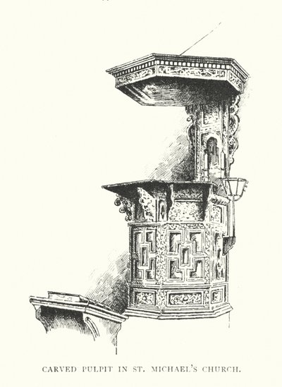 Carved Pulpit in St Michael