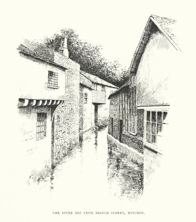The River Hiz from Bridge Street, Hitchin by Duncan Moul