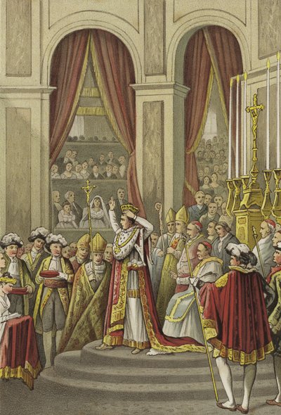 Coronation of Napoleon as Emperor of France, 1804 by Dutch School