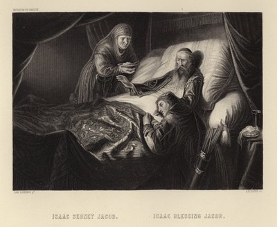 Isaac Blessing Jacob by Dutch School