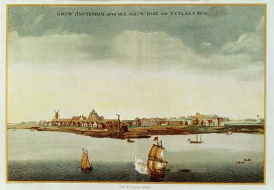 New Amsterdam, c.1650-53 (The Prototype View) used for the frontispiece to Stokes Iconography, vol.1, 1915 by Dutch School