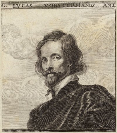 Portrait of Lucas Vorsterman by Dutch School