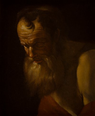 Portrait of a Saint (Fragment) by Dutch School