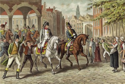 The Emperor Napoleon entering Utrecht, Netherlands, 1811 by Dutch School