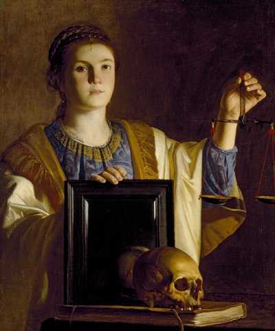 Truth Presenting a Mirror to the Vanities of the World by Dutch School