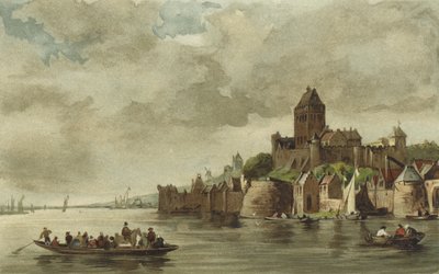 View of the Valkhof Castle, Nijmegen by Dutch School