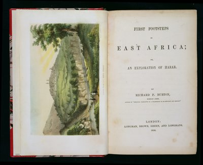 Harar from the Coffee Stream, from First Footsteps in East Africa: An Exploration of Harar, by Richard F. Burton, engraved by M & N Hanhart by Duteroq