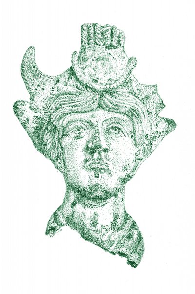 Crowned Goddess Bust by EC Mazur