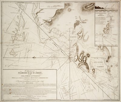 The Road and Harbour of St. John in the Island of Antigua by E.H. Columbine